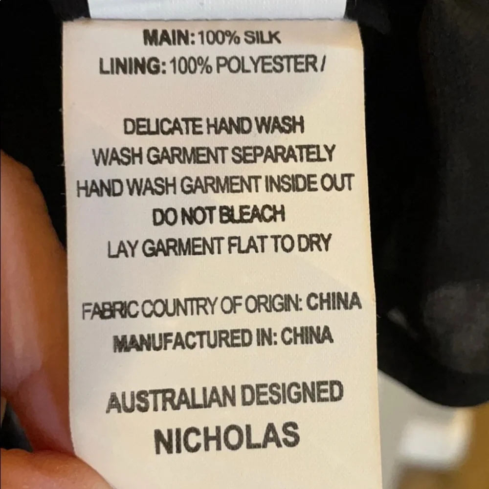 NICHOLAS Floral Chain Neck Wrap Silk Dress - Picture 14 of 15